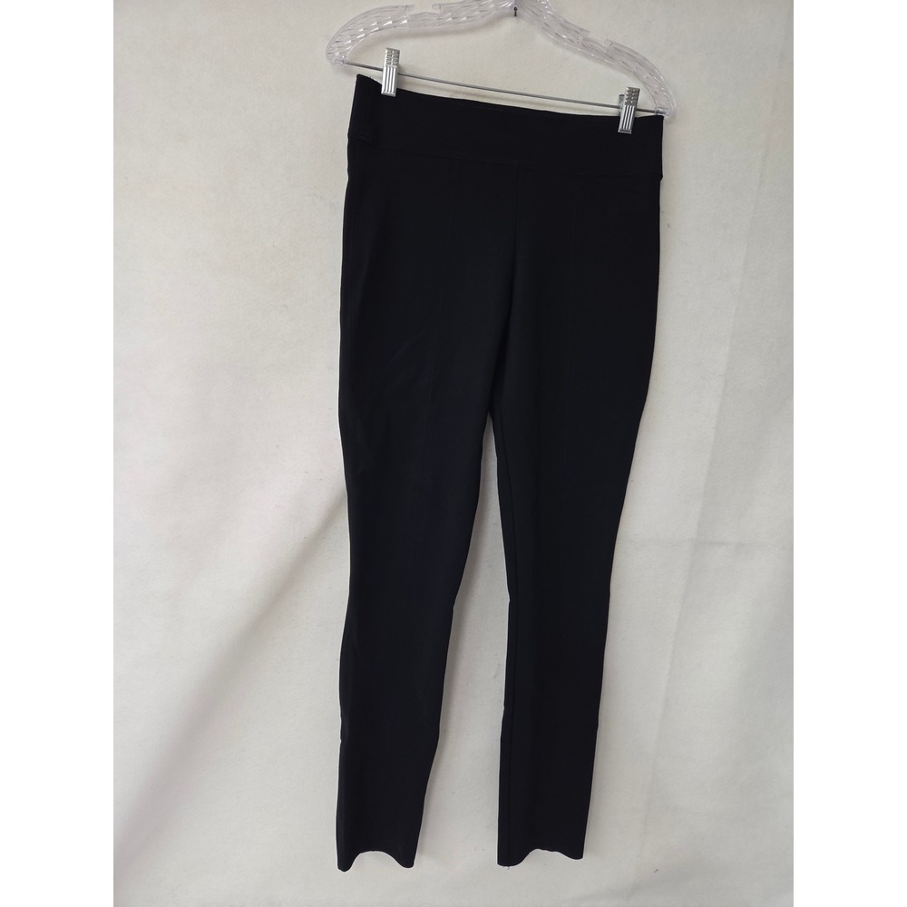 M2057 By Maria Pinto Black Stretch Slim Leg Trousers Womens Size 8 Made in USA